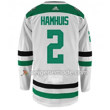 Herren Eishockey Dallas Stars Trikot DAN HAMHUIS 2 Adidas Weiß Authentic